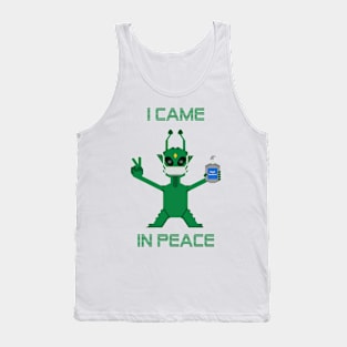 I came in peace - Alien Tank Top